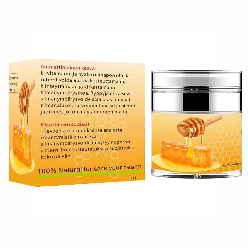 Manuka Honey Eye Cream For Dark Circles Under Eyes   Manuka Honey Cream to Target Blemishes  Puffy Eyes & Moisturizing