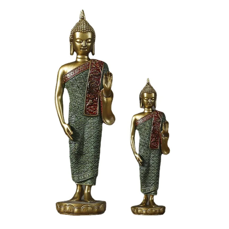 Custom Resin Zen Garden Religious Items Hindu God Statue Sakyamuni Buddha Statues For Sale Crafts Sculpture Art  Home Decoration