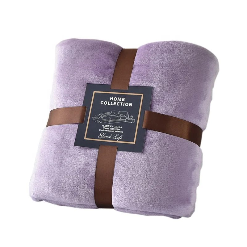 Modern minimalist solid color decorative sofa blanket, homestay bed tail bed flag, towel cover blanket