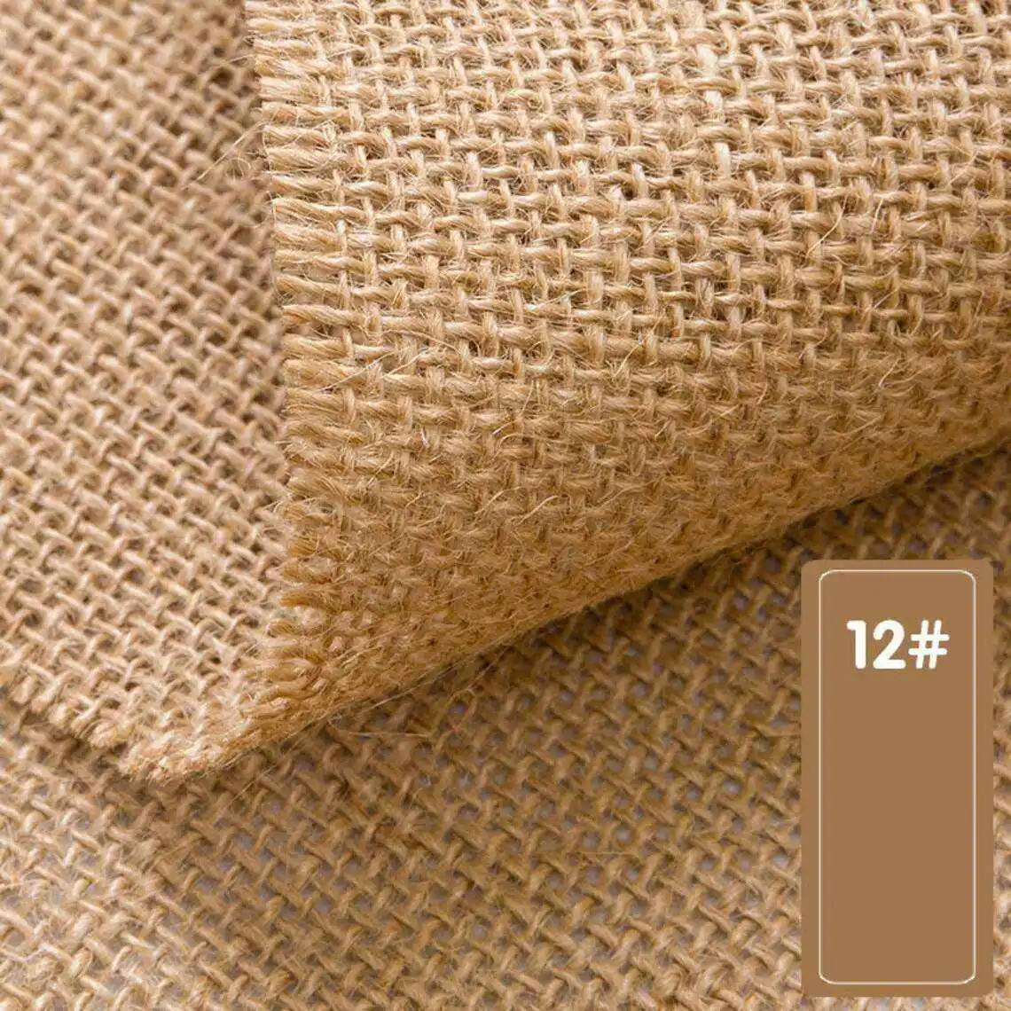 JIAHE Cheap Price Eco Friendly Burlap Jacquard Linen Jute Fiber 100% Jute Fabric