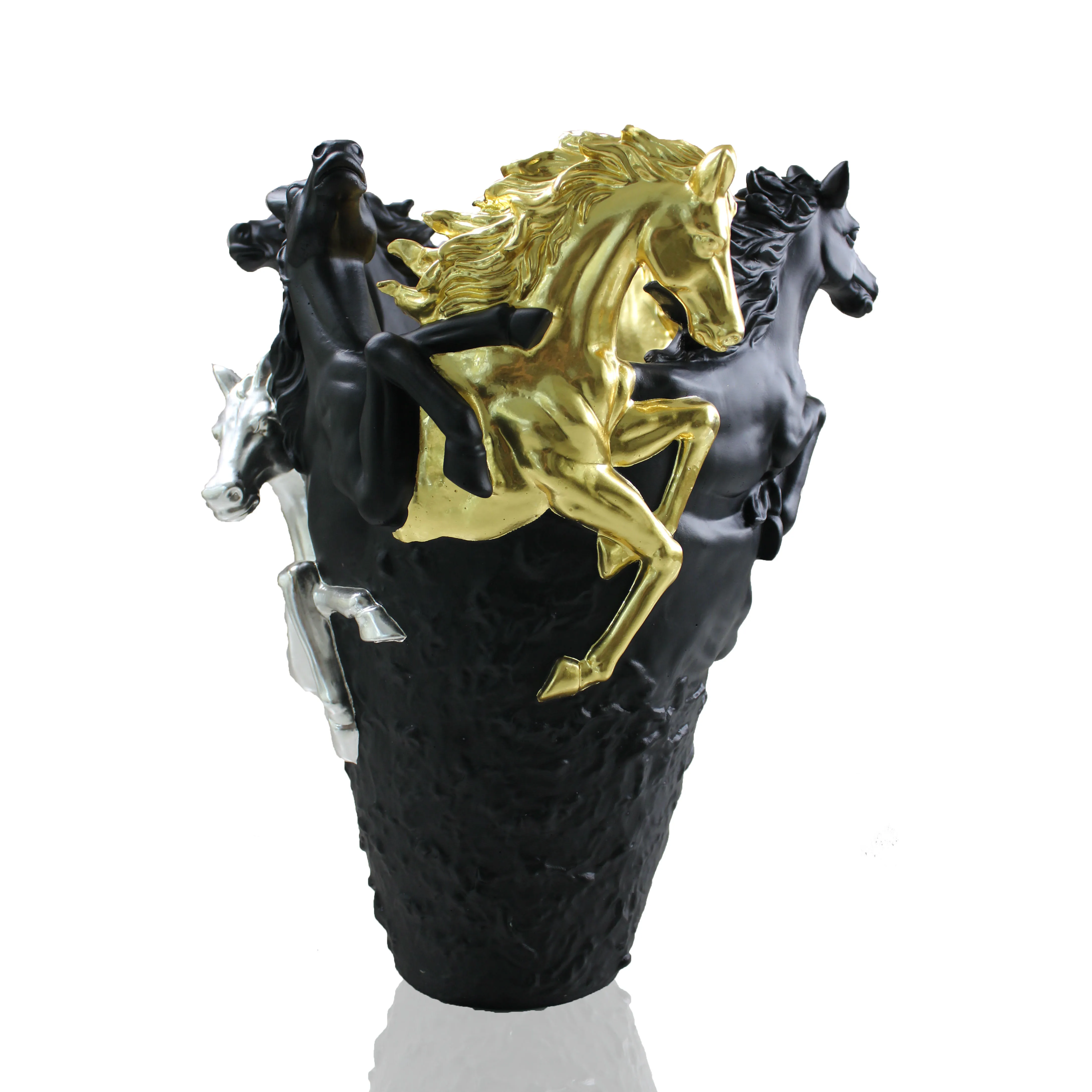 Fengming Horse Vase Morocco decor Liuli Crystal Home decor Tabletop Vase All-season Support