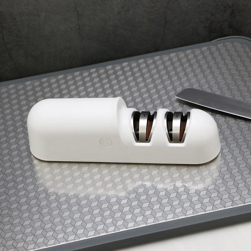 New Design Electric Knife Sharpener 2 Stages for Helps Repair Restore Polish Knife with usb