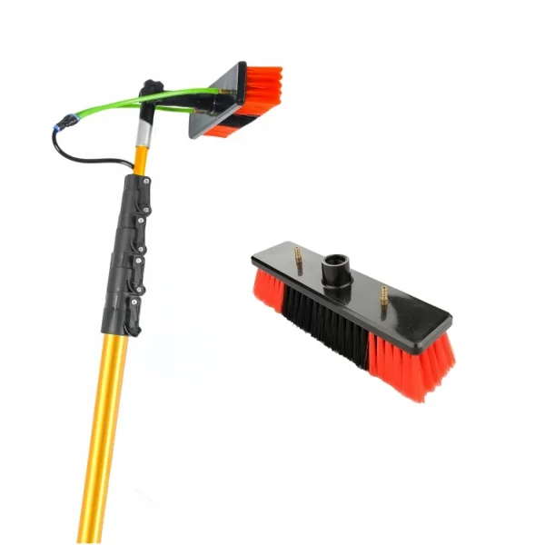 Extendable solar panel brush Water Fed Telescopic Brush Window Cleaning Pole for Extendable Cleaner Conservatory Roof