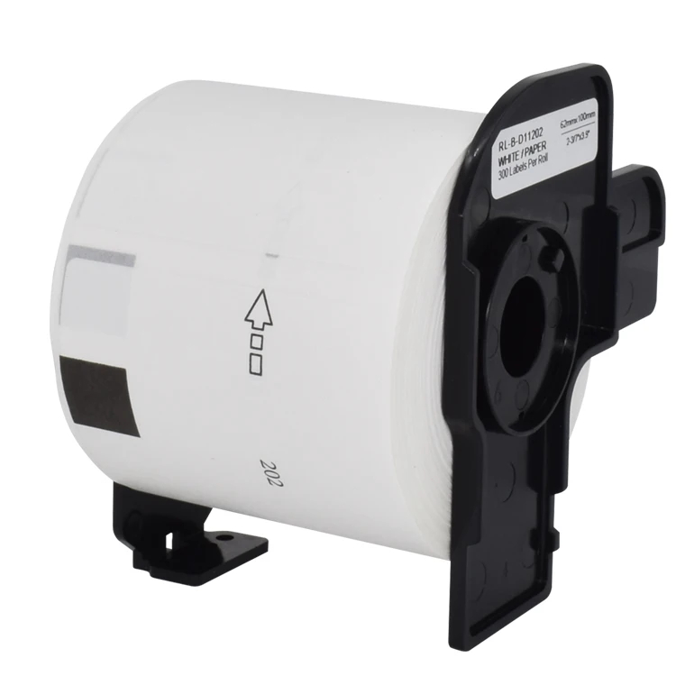Factory Wholesale Compatible Dk11202 62mm*100mm*300pcs 11202 DK Shipping Labels Compatible DK-11202 Thermal Paper Roll