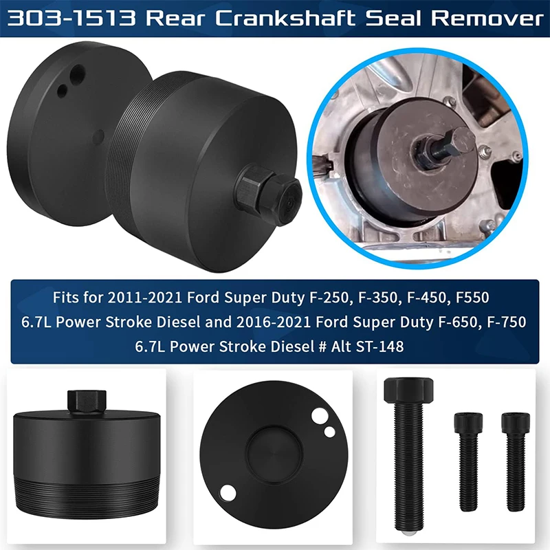 303-1509 303-1510 303-1513 303-1514 6.7L Power Stroke Rear Crankshaft Seal Installer Tool for Ford Diesel Engines