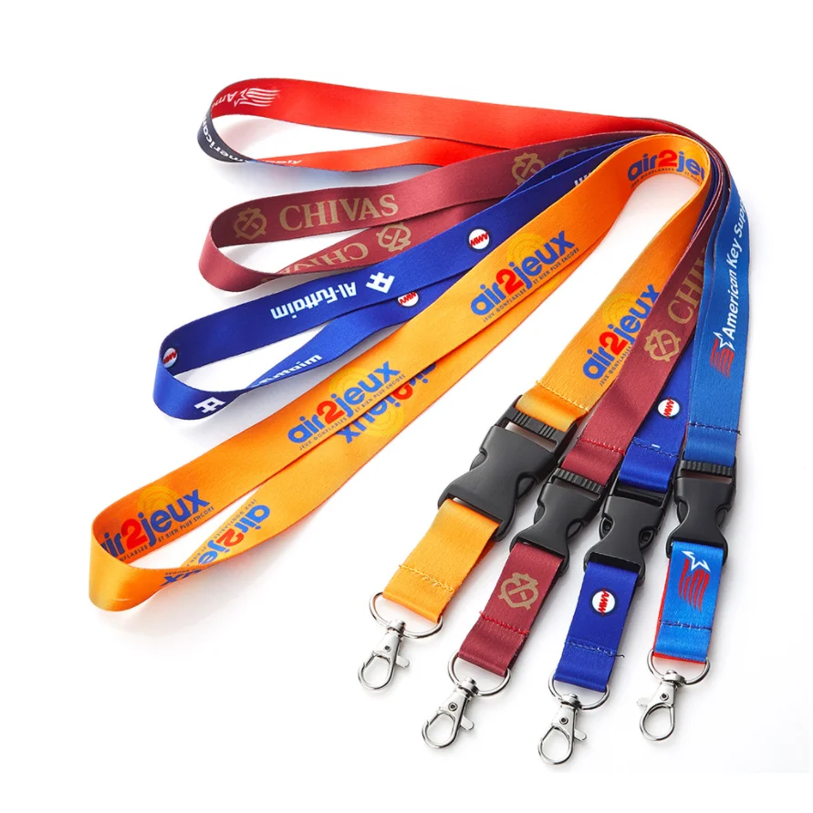 High Quality Heated Transfer Keychain Neck Strap Custom Design Logo Lanyards For Key Chain Lanyard