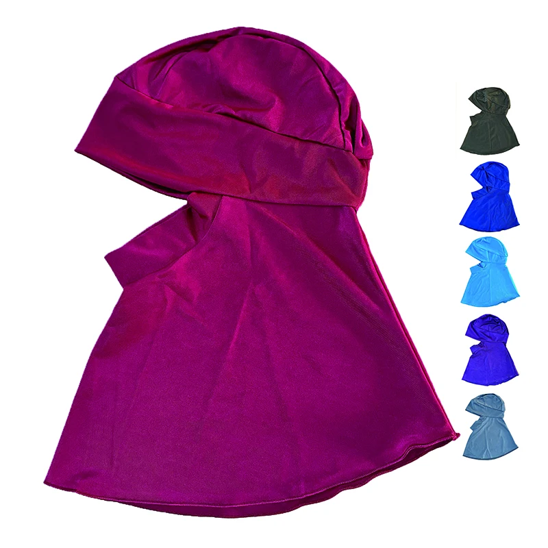 Fashion Women Hijabs Neck Cover Scarf Bonnet Inner Hijab hat Full Cover Bone Lady Islamic Muslim Headwear Hijab