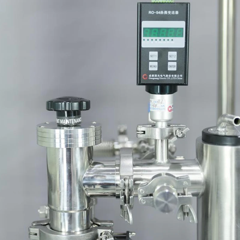 Wiped Film Evaporator Molecular Vacuum Essential Oil Distillation Machine Unit