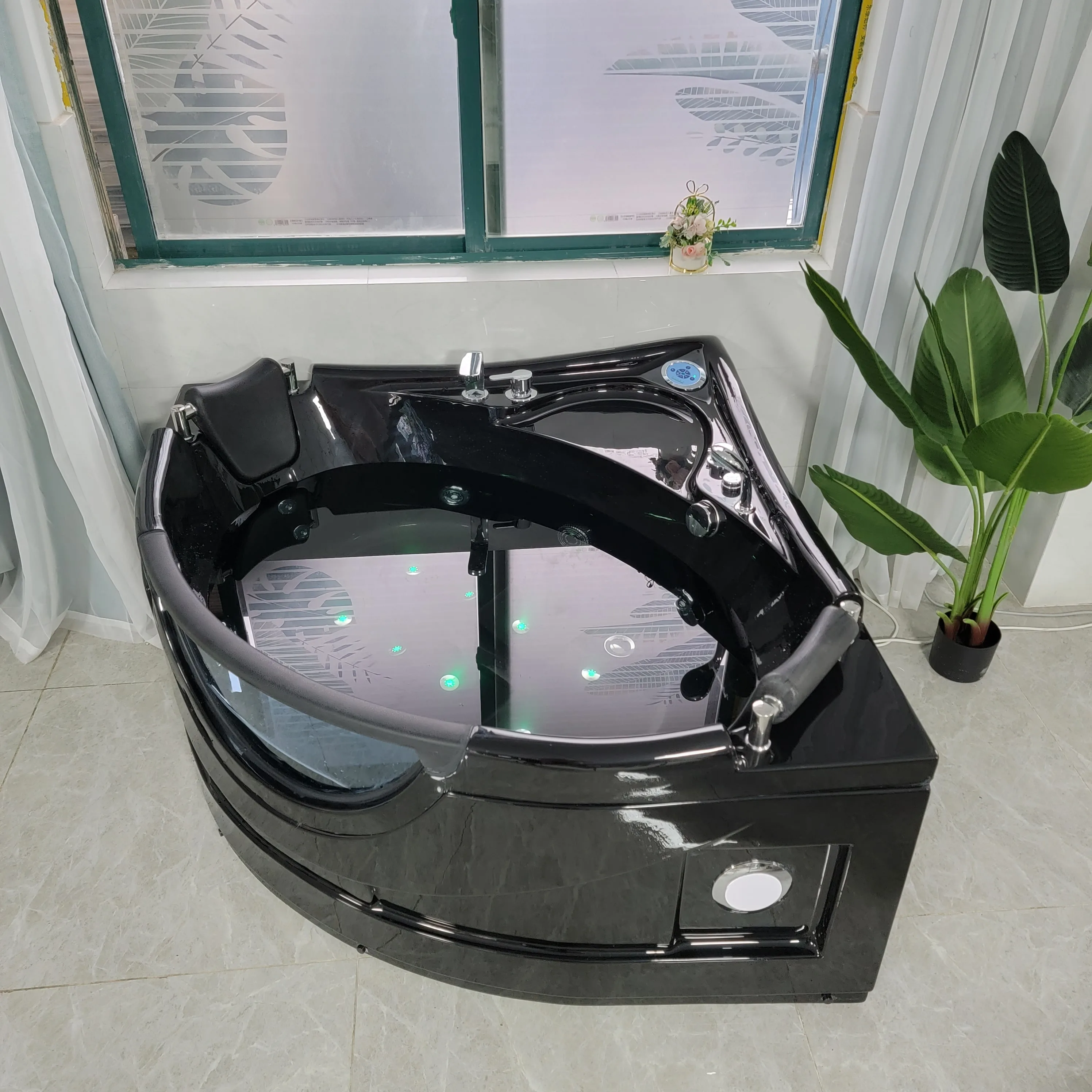 Whirlpool Bath Hot Tubs Big Spa Single 1 Person Wholesale Acrylic Massage Bathtub With Pillow