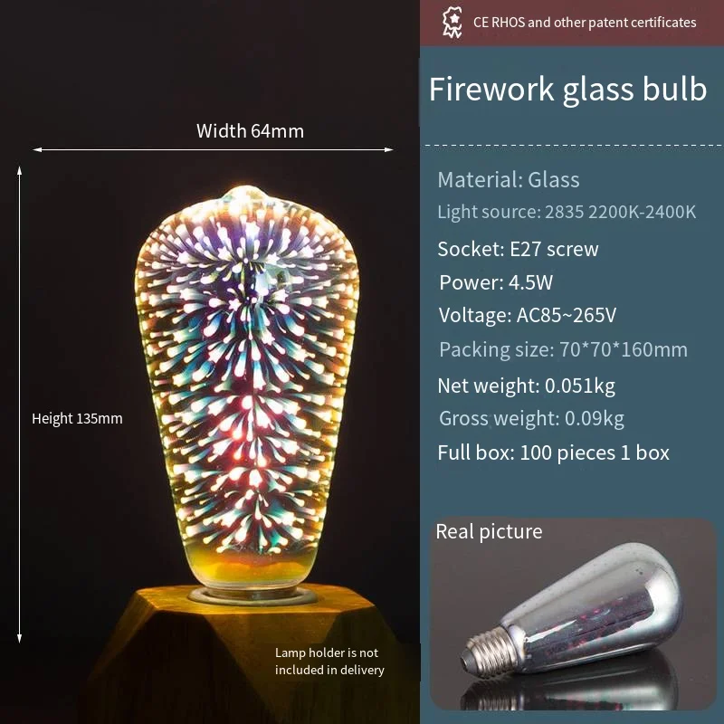 3 Different Shapes of Luminous Bulb Crystal Silicone Epoxy Resin Molds for DIY Handmade Epoxy Resin Crystal Lamps