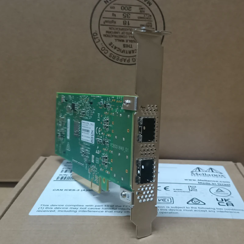 Mellanox NVIDIA MCX512A MCX512A-ACAT ConnectX-5 25gbe адаптер с двумя портами для беспроводная сетевая карта SFP28 PCIe Gen