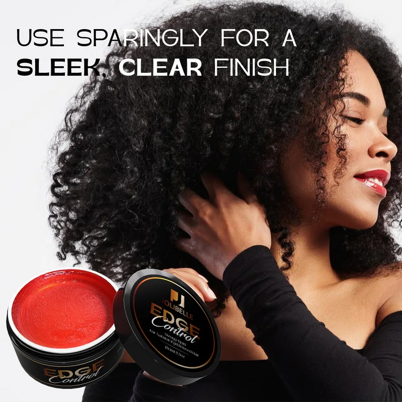 Private Label Edge Control Hair Gel Strong Hold Long Lasting Thick Edge Moisturizing Hair Styling Gel Wax For Women Care Product
