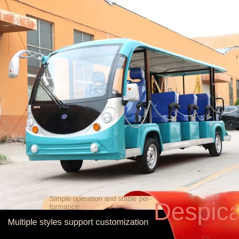 Тележка для гольфа экскурсионный автомобиль Электрический четырехколесный привод отеля ресепшн просмотр домов на колесах охрана
