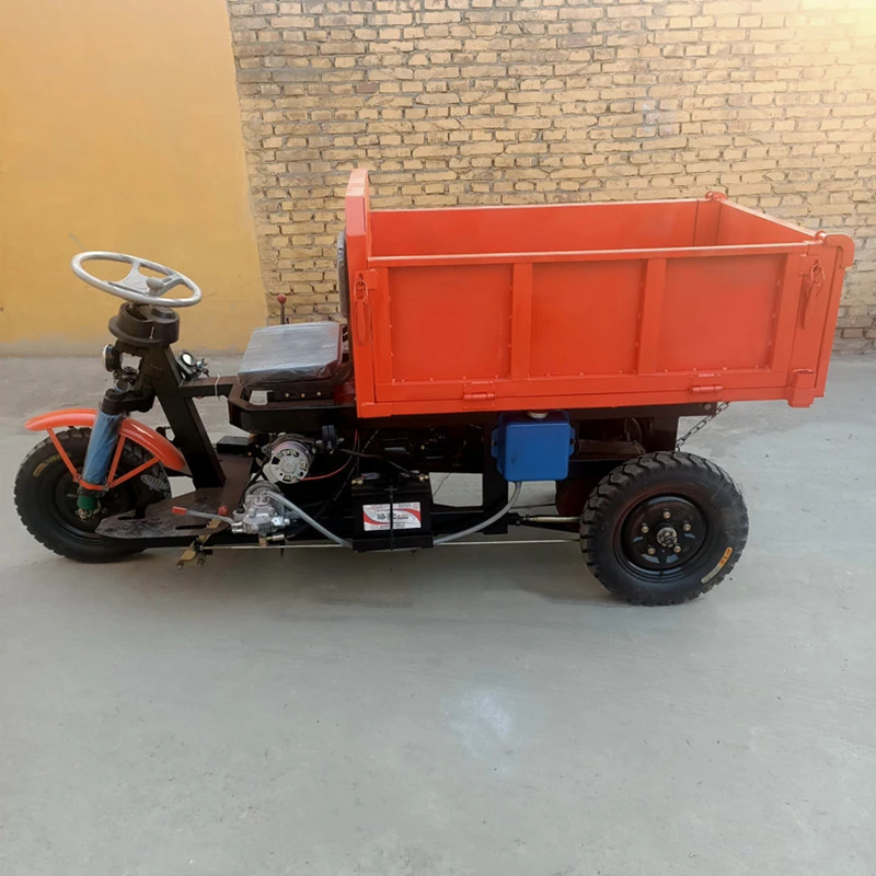 Dumper Truck Style Motorized Tricycle for Construction Use
