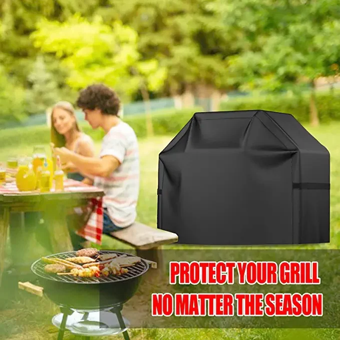 Grill Cover BBQ Grill Cover Waterproof Weather Resistant Rip-Proof Anti-UV Fade Resistant Gas Grill Cover for Weber
