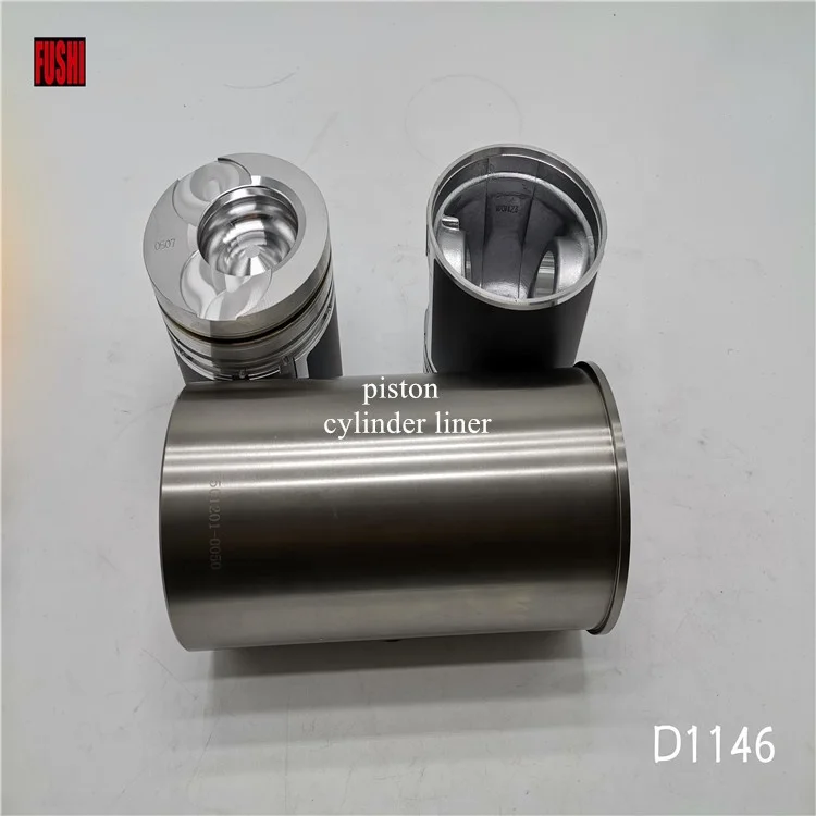  Высококачественный Комплект деталей двигателя FUSHI для экскаватора D1146 комплект капитального ремонта оптовая продажа с завода компоненты поршень цилиндра