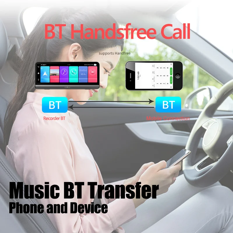 Wholesale 8 Inch IPS Touch Screen FHD 1080P GPS Navigation ADAS Dashboard Android Car Video Recorder