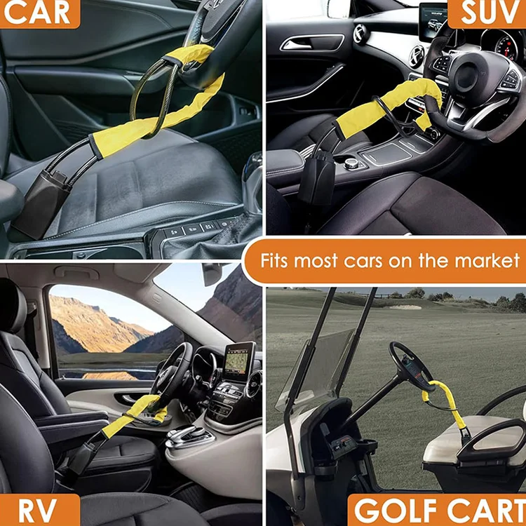 Xiangta Manufacturer Direct Sales Steering  Car Steering Type Security Device Universal Car Anti Theft Steering Wheel Lock