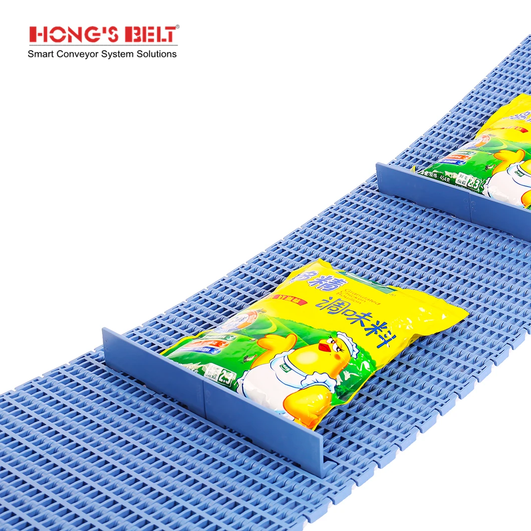 Hongsbelt Flush Grid Spraying Belt Conveyor Belt Modular For Foot/Beverage/Tire conveyor
