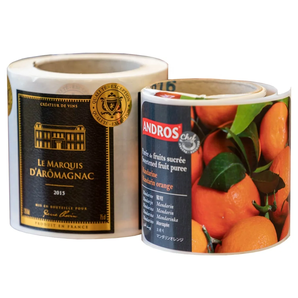 Custom Adhesive Produce Label Printing Fruit Stickers Labels For Farm Market Products