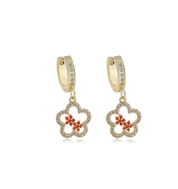 Hot selling women charms gift jewelry brass alloy kids dainty wear non tarnish gold modern stainless steel accessories earrings
