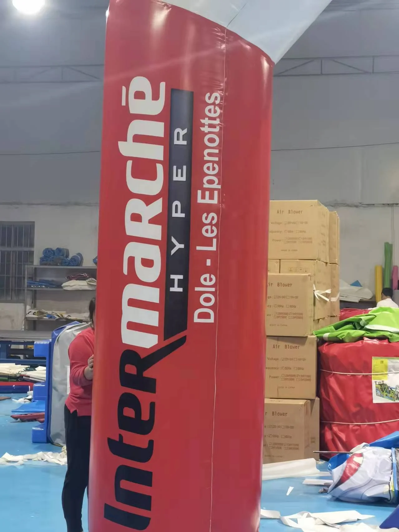 the newest style of inflatable sport arch for 0.6mm PVC tarpaulin sealed working