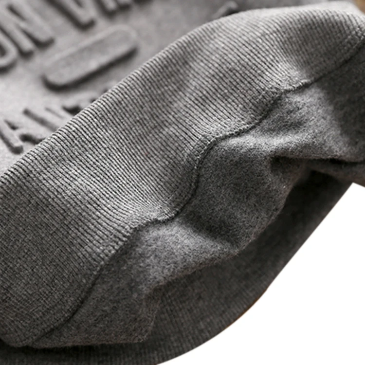 Custom sweatshirt 3D  crewneck sweater 3D embossed hoodie embossed sweater