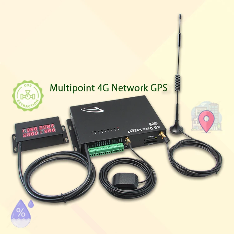 Multi-Channel GPS Data Logger GPS Tracker Alarm All channels can be configured with alarm levels