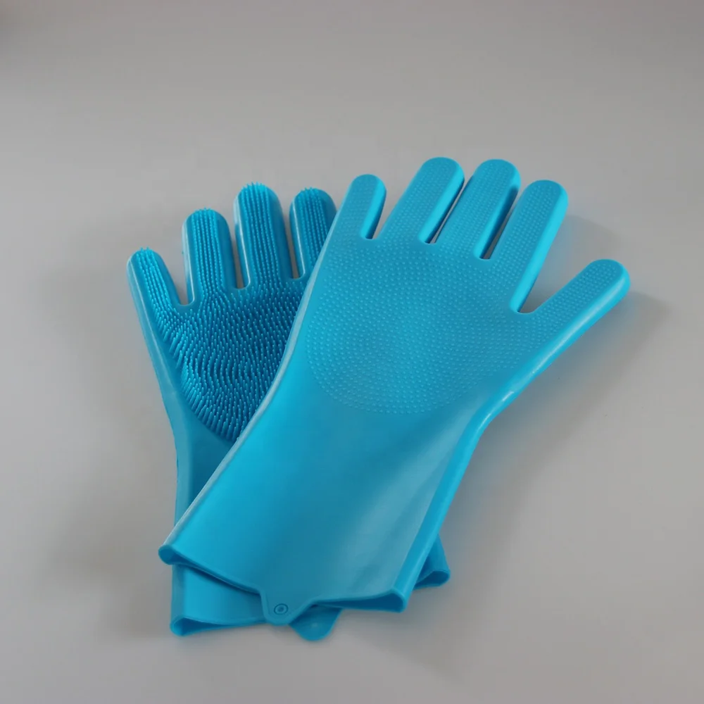 
Heat Resistant Dish Wash Silicone Household Rubber Gloves 