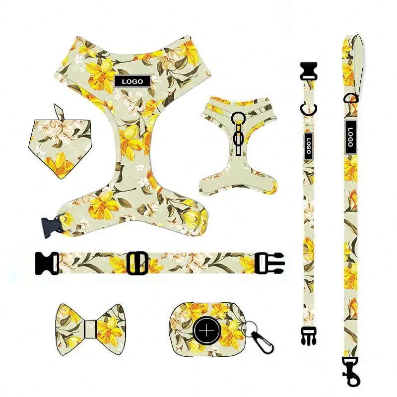 Amazon Factory Hot Sale Custom Design Breathable Mesh Pet Sling Headband Dog Poo Bag Set