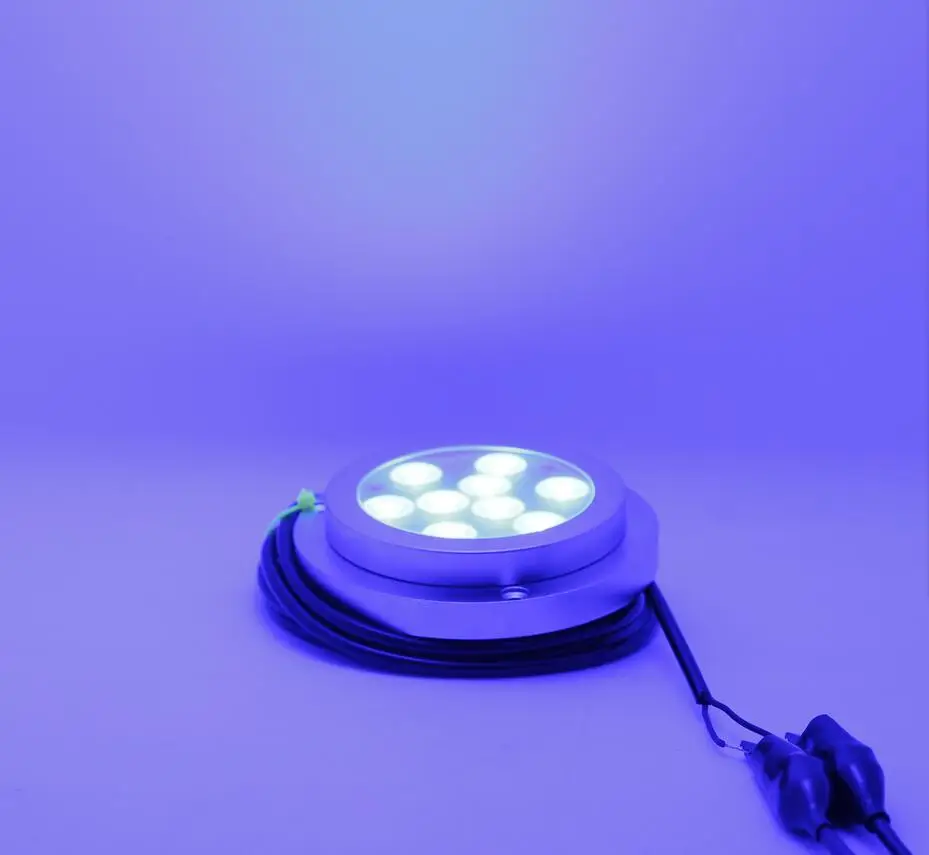 IP68 Round Flush Mounting Stainless Steel RGB Thru Hull Marine Underwater LED Light 12V For Boats Ship