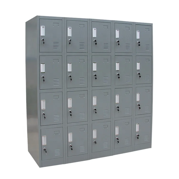 Multi-Door Gym Changing Room Steel Locker Cabinet School 20 Door Metal Closet Locker