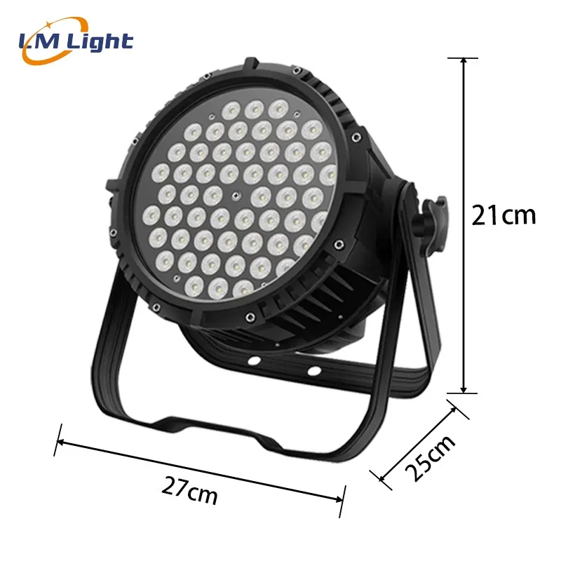 DMX wireless par can stage light mixing efectr rgb 54*3w 3in1 led par can light dj disco party waterproof led par light