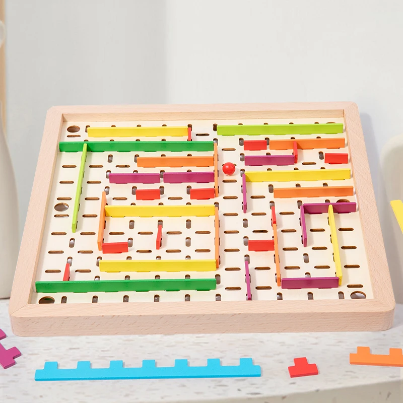 New Arrivals Children Creative Wooden Bead Maze Combination Toys Montessori Educational Logic Thinking Ability Toys For Kids