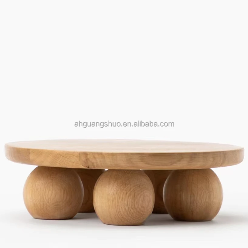 Wood Cake Stand Wedding Cake Pedestal Cupcake Server Hand Made/wood pedestal cake stand With exaggerated round feet