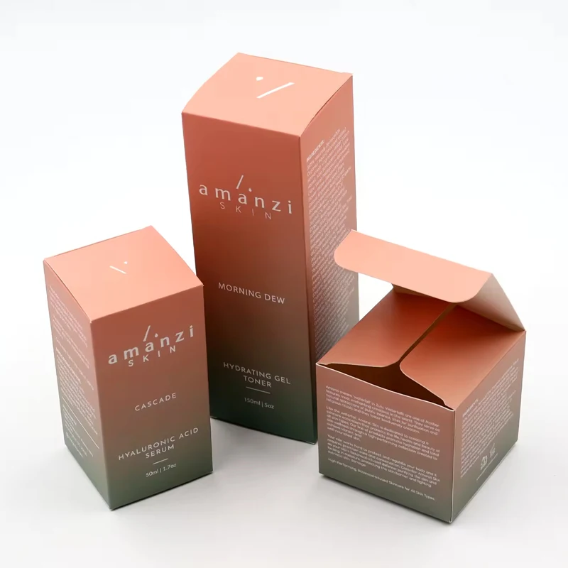 Customize Design Logo Perfume Card Paper Box Luxury Empty Glass Perfume Bottle Small Box Packaging