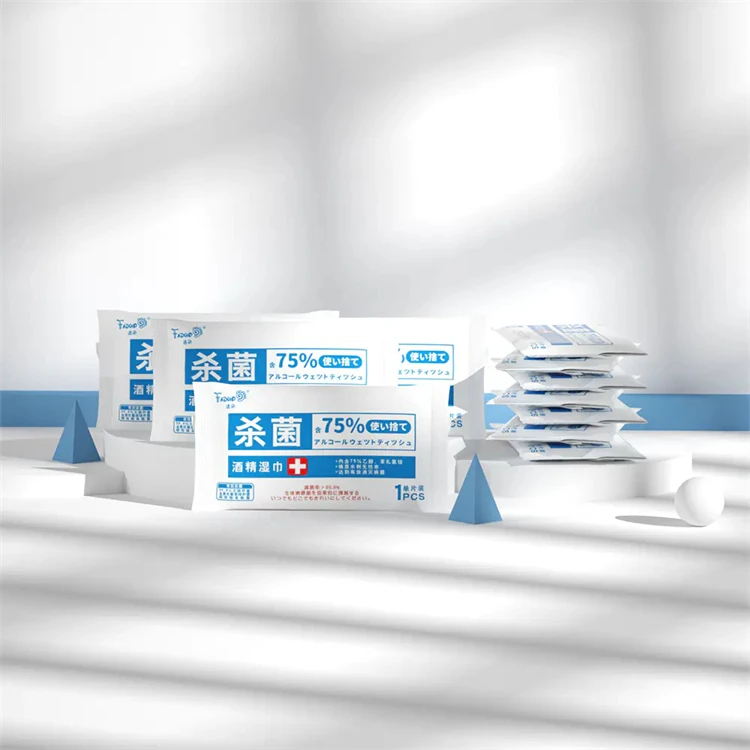 wholesales cheap price sanitary wet wipes custom logo 75% alcohols wet wipes