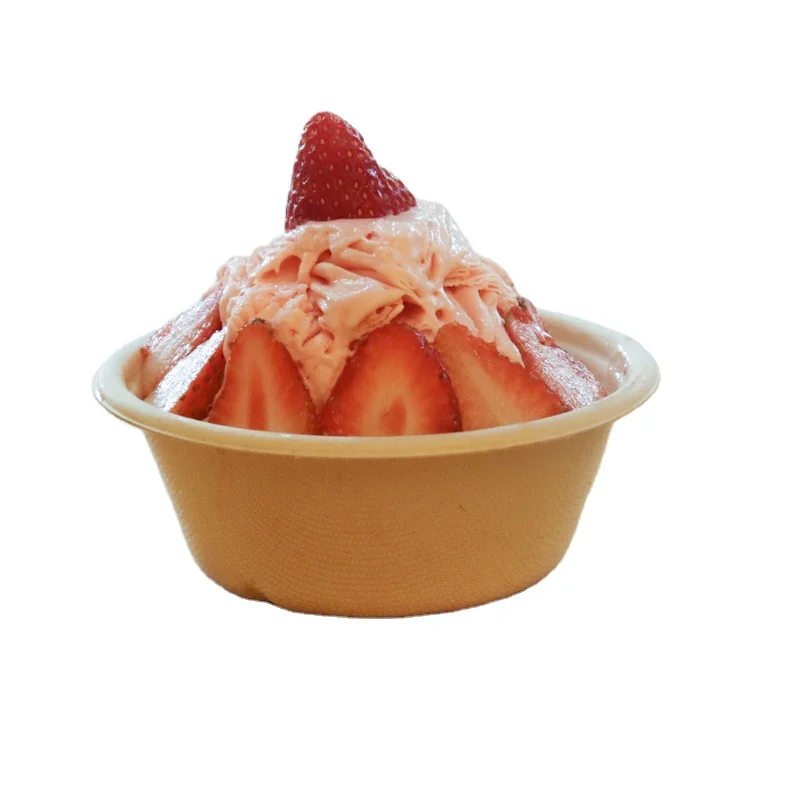 Summer Essential disposable tableware surgancane bagasse pulp Ice Cream Bowls for a Cool