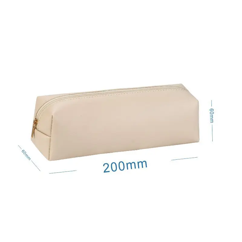 Quality Wholesale Large Capacity Eco-friendly portable School Student Pouch Custom Roll UP Leather Pencil Bag