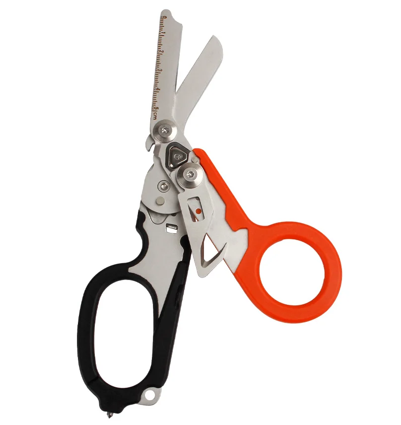 Multifunction Scissors First Aid Expert Tactical Folding Scissors Outdoor Survival Tool Combination Tools