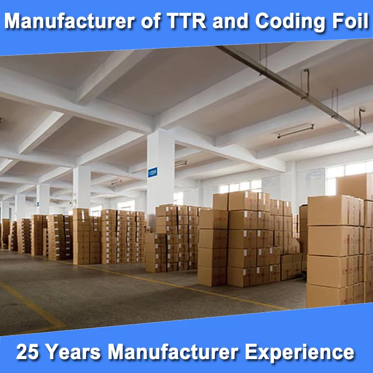 2024 New Products Wax Barcode All Size Printer Ribbons Black Label Printing Resin Ribbon