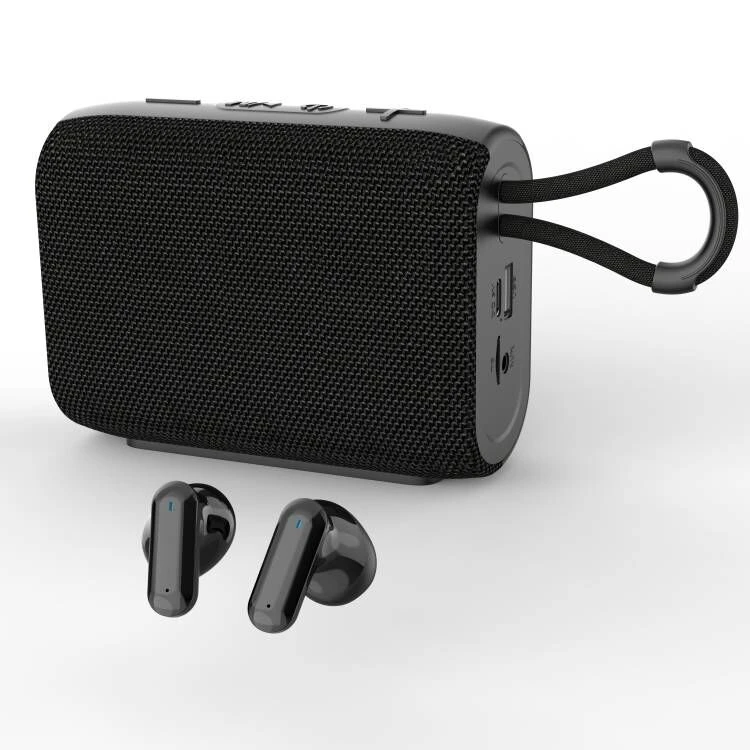 Wholesale wireless  Earphones Speaker 2 in 1 portable  fabric Wireless Headphone Bluetooth Earphone Speaker