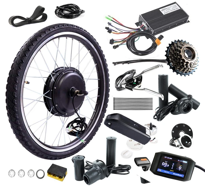 Ebike Conversion Kit 1000w With Battery Electric Bike Spare Parts Mid Drive E Bike Conversion Kit