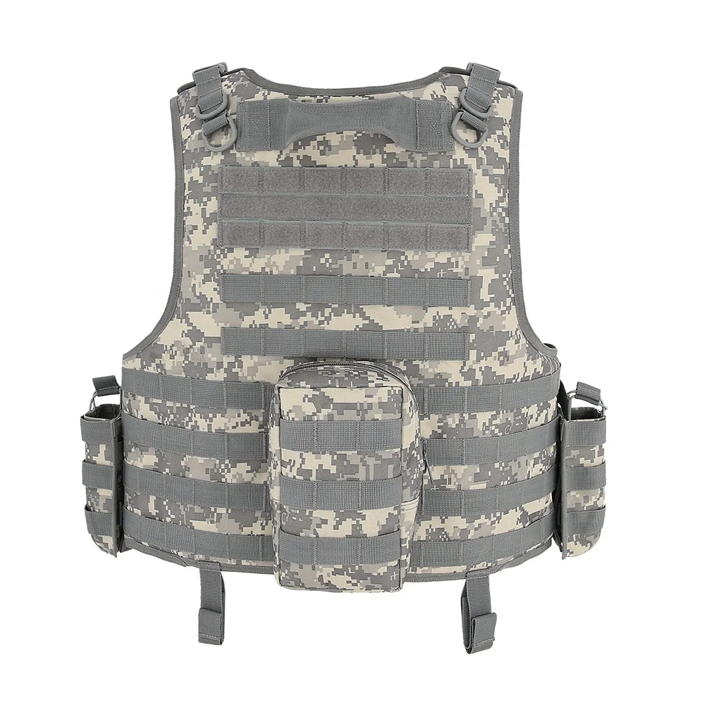 KMS Hot Sale Wholesale Adjustable Security Guard Tactical Outdoor CS Game Canvas Utility belt Tactical Camouflage Vest