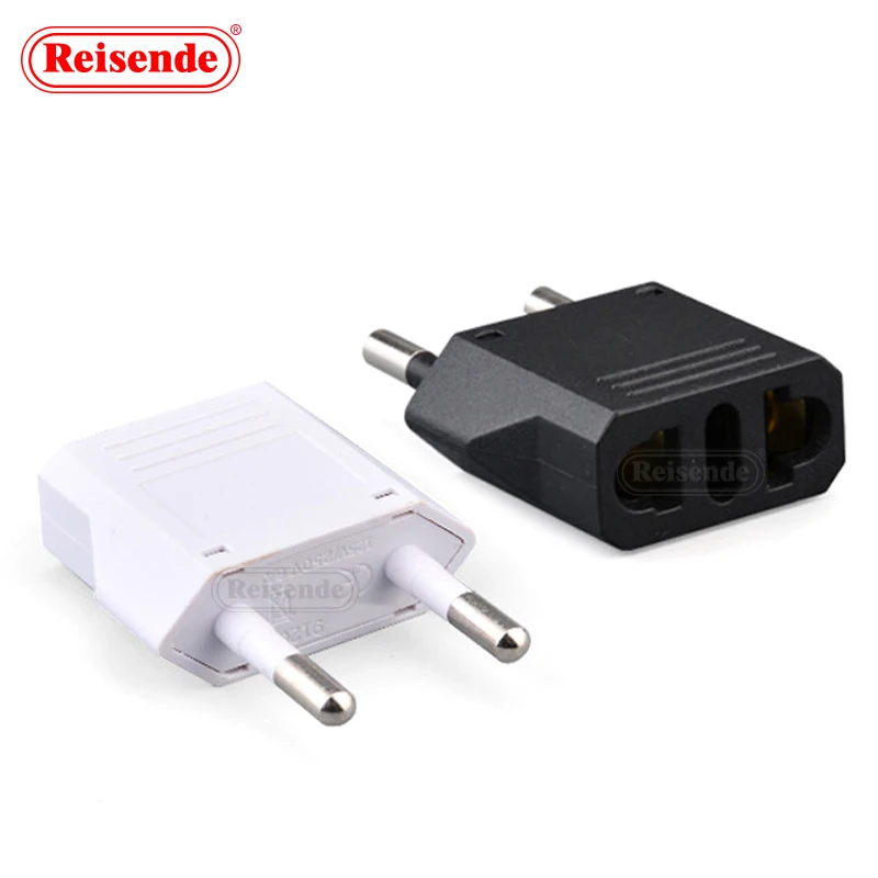 4.8mm Mini 2 Pin Round Pin German Standard Adapter Travel Universal Power Adapter