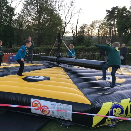 Mechanical Inflatable Sport Game Adult/Children Last Man Standing Wipeout Sweeper Games