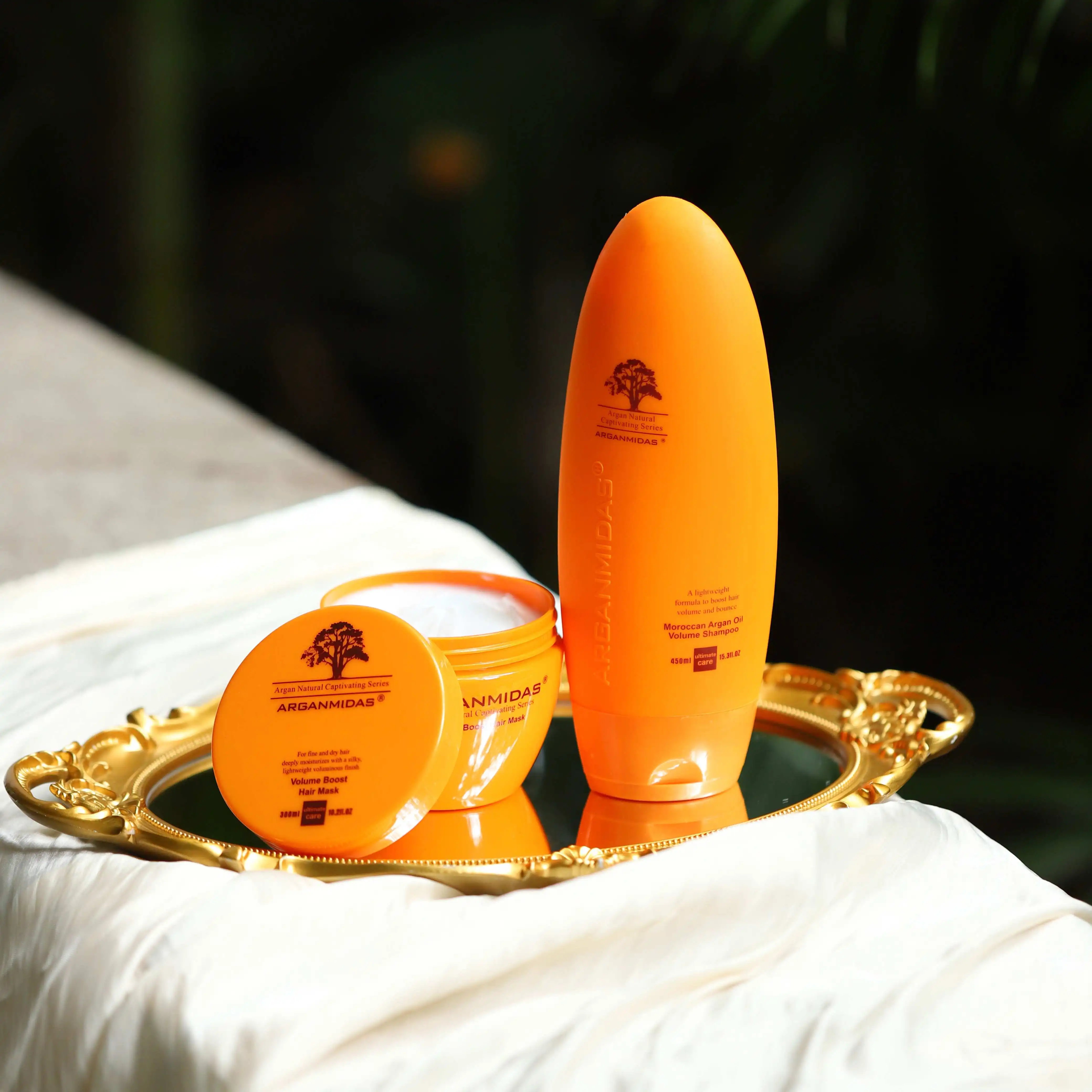 Arganmidas Organic Volumizing Hair Shampoo Natural Formula Nourishes Hair Shampoo for boost hair volume and bounce