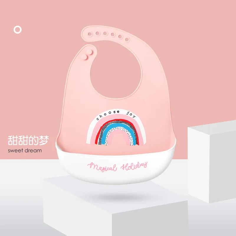 Waterproof Silicone Bib for Babies  Food-Grade Safety and Anti-Dirty Protection