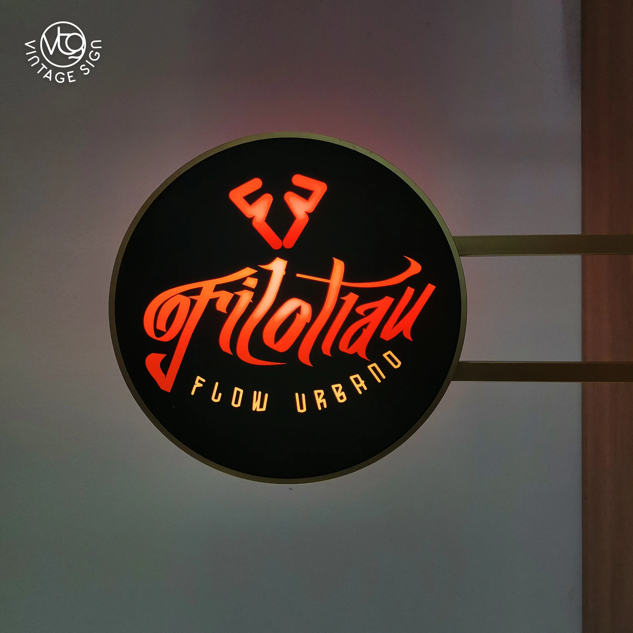 Free Standing Round Logo Outdoor 3d Led Shop Advertising Light Box Sign 3D Lighting Acrylic Led Advertising Led Light Box