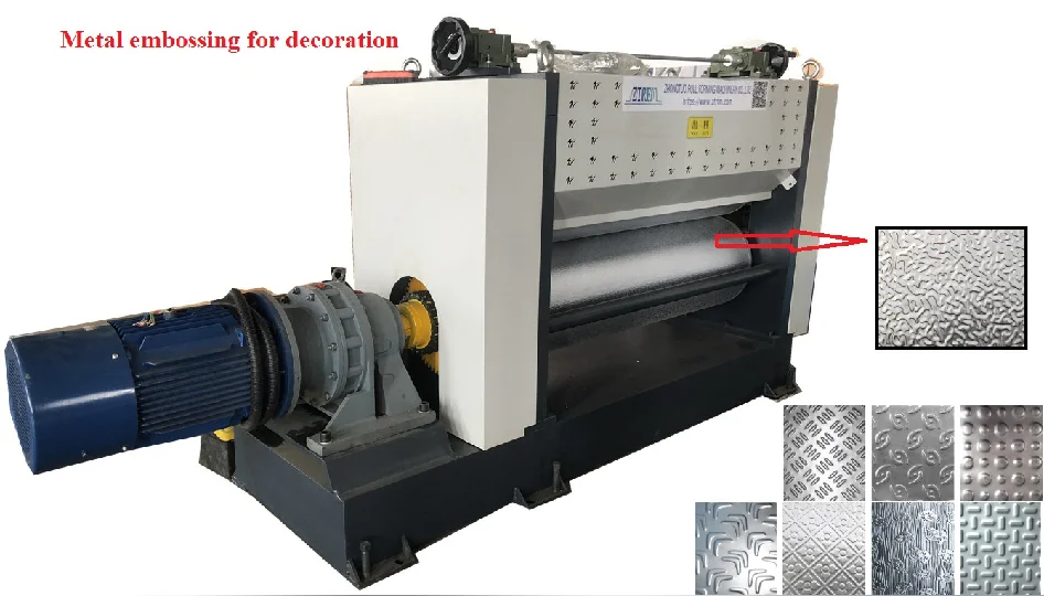 3-6mm ZTRFM  Solid Rollers Long Service Life Checker Plate Embossing Rollers Metal Sheet Embossing Machine